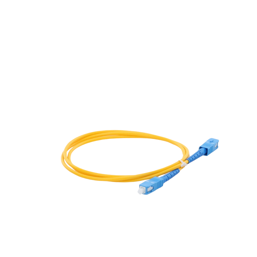 Jumper de Fibra Óptica Monomodo SC/UPC-SC/UPC Simplex de 1 Metro (3.28 Pies), 3mm