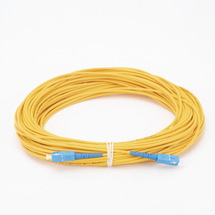 Jumper de Fibra Óptica Monomodo SC/UPC-SC/UPC Simplex de 30 Metros (98.43 Pies), 3mm