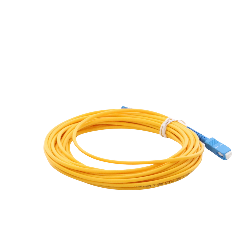 Jumper de Fibra Óptica Monomodo SC/UPC-SC/UPC Simplex de 6 Metros (19.69 Pies), 3mm
