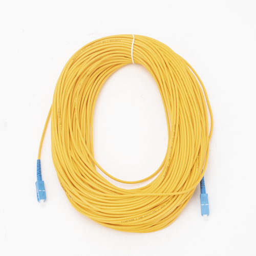 Jumper de Fibra Óptica Monomodo SC/UPC-SC/UPC Simplex de 60 Metros (196.85 Pies), 3mm