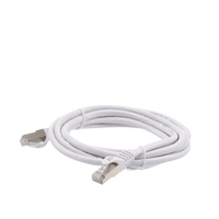 Patch Cord Cat6A 10G Blindado 2 Metros (6.56 Pies) Blanco