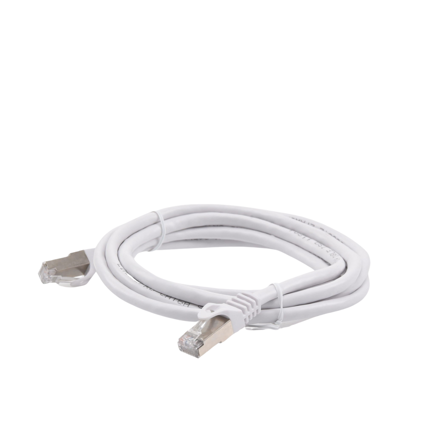 Patch Cord Cat6A 10G Blindado 2 Metros (6.56 Pies) Blanco