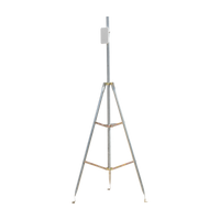 Kit de Montaje de Tripie con Mástil de 3 metros Ideal para instalar Antenas, Radios, Cámaras, etc...