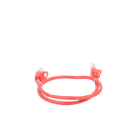 Cable de Parcheo UTP Cat5e - 0.5 Metros (1.64 Pies) - Rojo