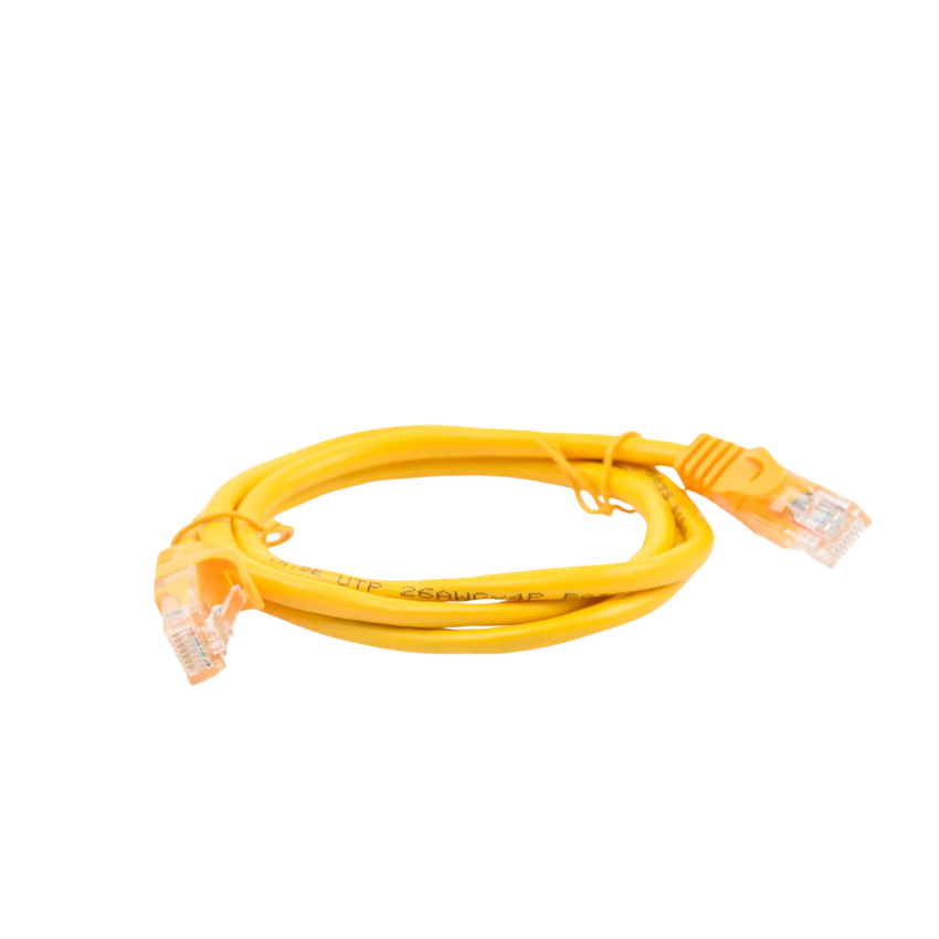 Cable de Parcheo UTP Cat5e - 1 Metro (3.28 Pies) - Amarillo