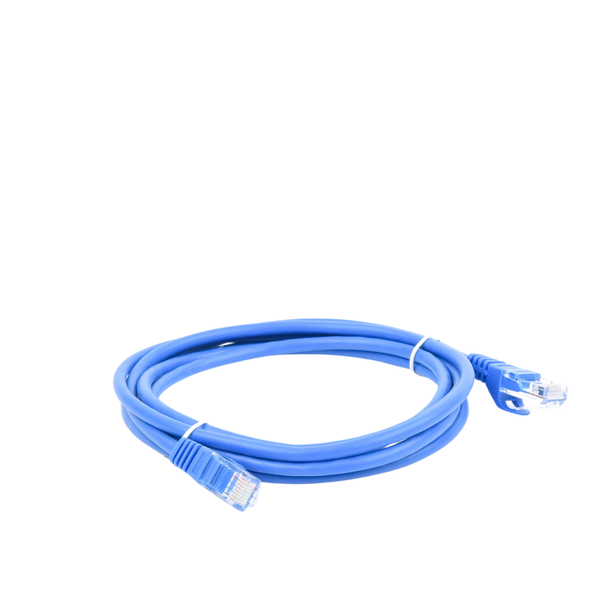 Cable de Parcheo UTP Cat5e - 2 Metros (6.56 Pies) - Azul