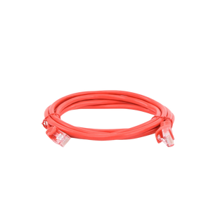 Cable de Parcheo UTP Cat5e - 2.0 Metros (6.56 Pies) - Rojo
