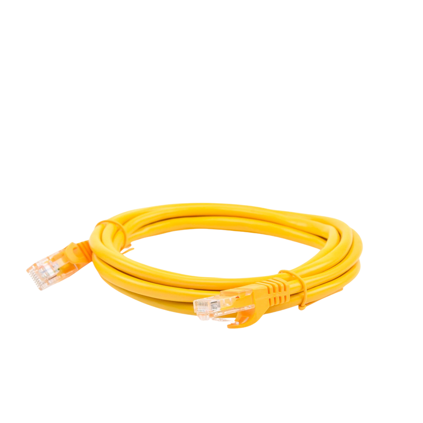 Cable de Parcheo UTP Cat5e - 2.0 Metros (6.56 Pies) - Amarillo