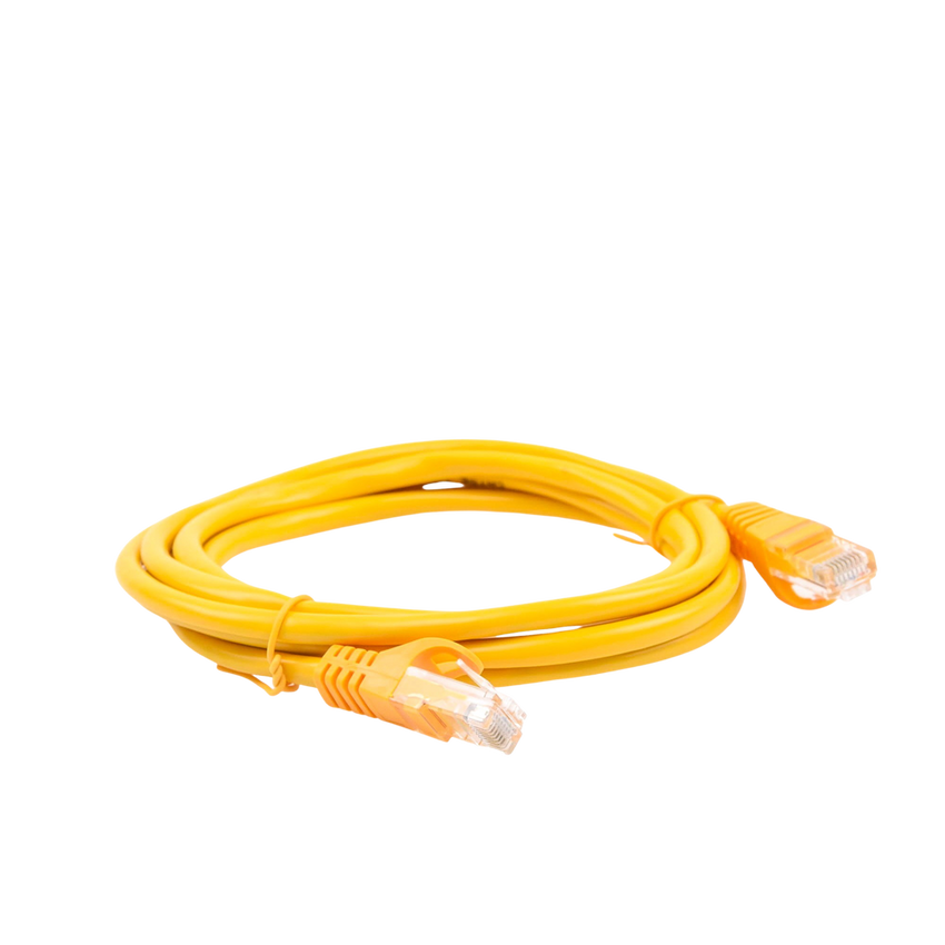 Cable de Parcheo UTP Cat5e - 2.0 Metros (6.56 Pies) - Amarillo