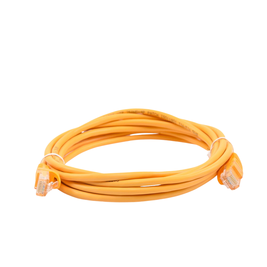 Cable de Parcheo UTP Cat5e - 3.0 Metros (9.84 Pies) - Amarillo