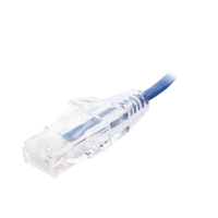 Cable de Parcheo Slim UTP Cat6 - 30 cm (11.81 Pulgadas) Azul Diámetro Reducido (28 AWG)