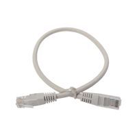 Cable de parcheo UTP cruzado Cat6 0.4 m - Gris