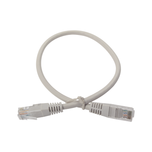 Cable de parcheo UTP cruzado Cat6 0.4 m - Gris
