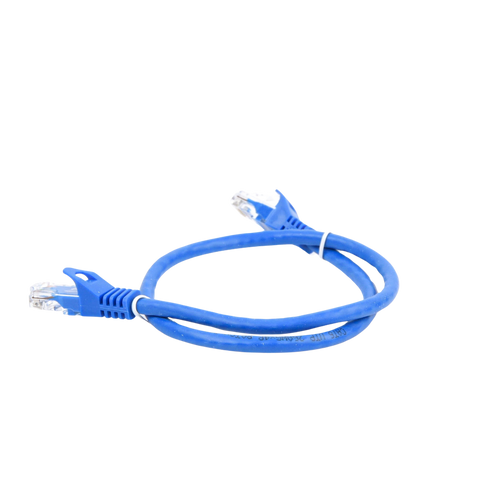 Cable de Parcheo UTP Cat6 - 0.5 Metros (1.64 Pies) - Azul