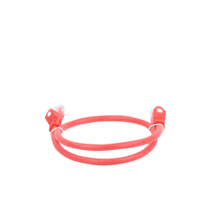 Cable de Parcheo UTP Cat6 - 0.5 Metros (1.64 Pies) - Rojo