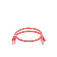 Cable de Parcheo UTP Cat6 - 0.5 Metros (1.64 Pies) - Rojo
