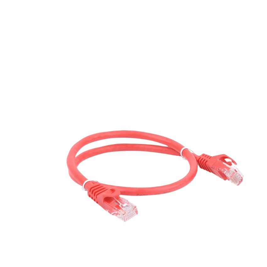 Cable de Parcheo UTP Cat6 - 0.5 Metros (1.64 Pies) - Rojo