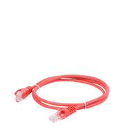 Cable de Parcheo UTP Cat6 - 0.5 Metros (1.64 Pies) - Rojo