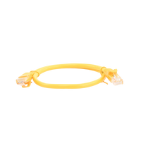 Cable de Parcheo UTP Cat6 - 0.5 Metros (1.64 Pies) - Amarillo