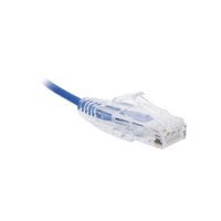 Cable de Parcheo Slim UTP Cat6 - 1 Metro (3.28 Pies), Azul, Diámetro Reducido (28 AWG)