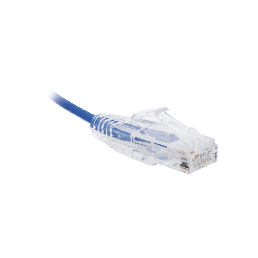Cable de Parcheo Slim UTP Cat6 - 1 Metro (3.28 Pies), Azul, Diámetro Reducido (28 AWG)
