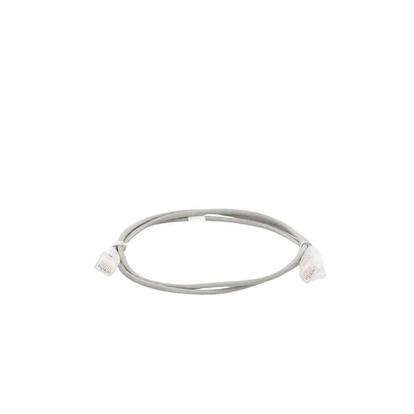 Cable de Parcheo Slim UTP Cat6 - 1 Metro (3.28 Pies), Gris, Diámetro Reducido (28 AWG)