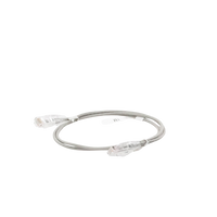 Cable de Parcheo Slim UTP Cat6 - 1 Metro (3.28 Pies), Gris, Diámetro Reducido (28 AWG)