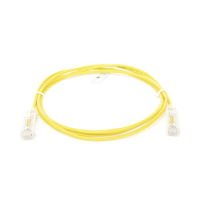Cable de Parcheo Slim UTP Cat6 - 1 Metro (3.28 Pies), Amarillo, Diámetro Reducido (28 AWG)