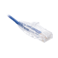 Cable de Parcheo Slim UTP Cat6 - 1.5 Metros (4.92 Pies) Azul Diámetro Reducido (28 AWG)