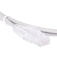 Cable de Parcheo Slim UTP Cat6 - 1.5 Metros (4.92 Pies) Gris Diámetro Reducido (28 AWG)