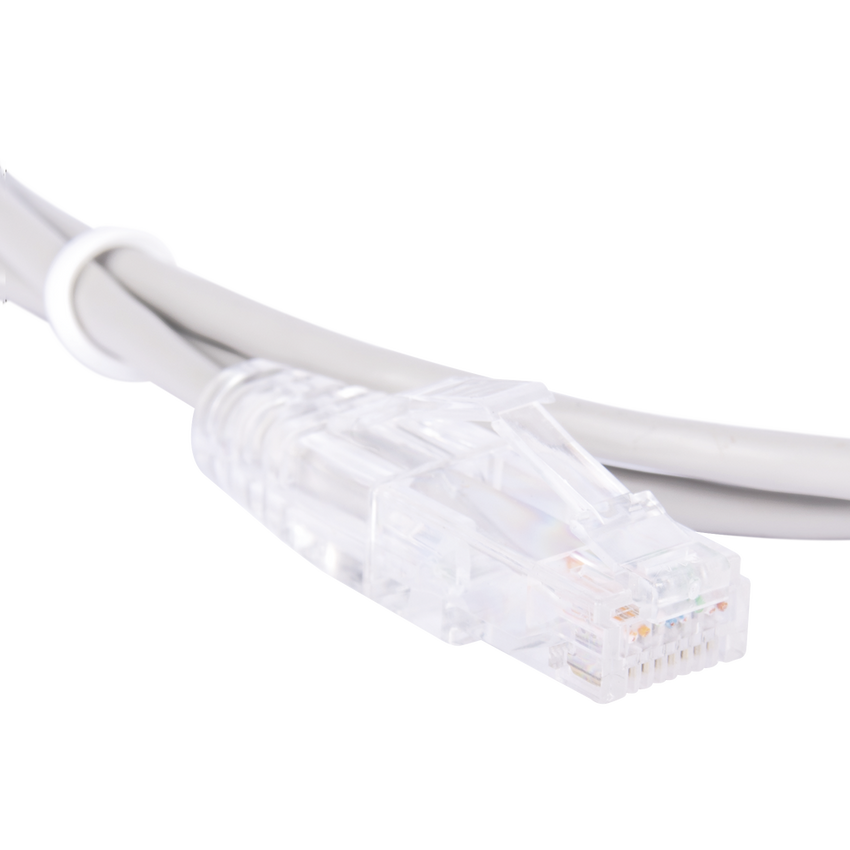 Cable de Parcheo Slim UTP Cat6 - 1.5 Metros (4.92 Pies) Gris Diámetro Reducido (28 AWG)