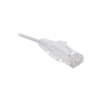 Cable de Parcheo Slim UTP Cat6 - 1.5 Metros (4.92 Pies) Blanco Diámetro Reducido (28 AWG)