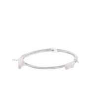 Cable de Parcheo Slim UTP Cat6 - 1.5 Metros (4.92 Pies) Blanco Diámetro Reducido (28 AWG)