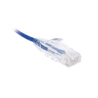 Cable de Parcheo Slim UTP Cat6 - 3 Metros (9.84 Pies) Azul Diámetro Reducido (28 AWG)
