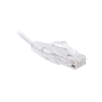 Cable de Parcheo Slim UTP Cat6 - 3 Metros (9.84 Pies) Blanco Diámetro Reducido (28 AWG)