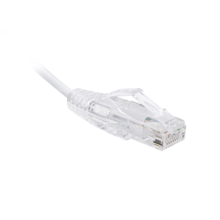 Cable de Parcheo Slim UTP Cat6 - 3 Metros (9.84 Pies) Blanco Diámetro Reducido (28 AWG)