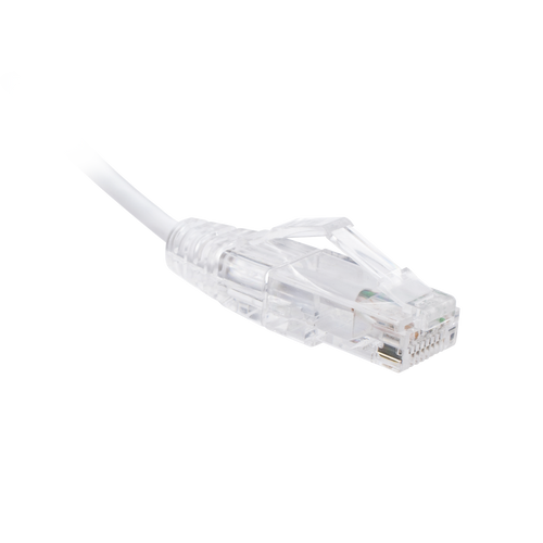 Cable de Parcheo Slim UTP Cat6 - 3 Metros (9.84 Pies) Blanco Diámetro Reducido (28 AWG)