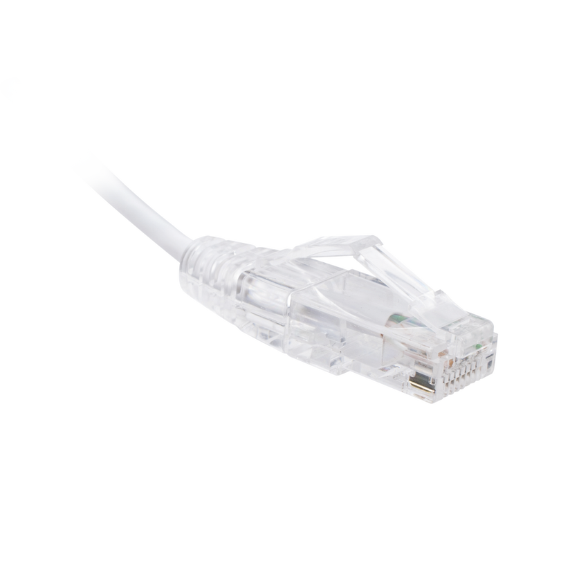 Cable de Parcheo Slim UTP Cat6 - 3 Metros (9.84 Pies) Blanco Diámetro Reducido (28 AWG)