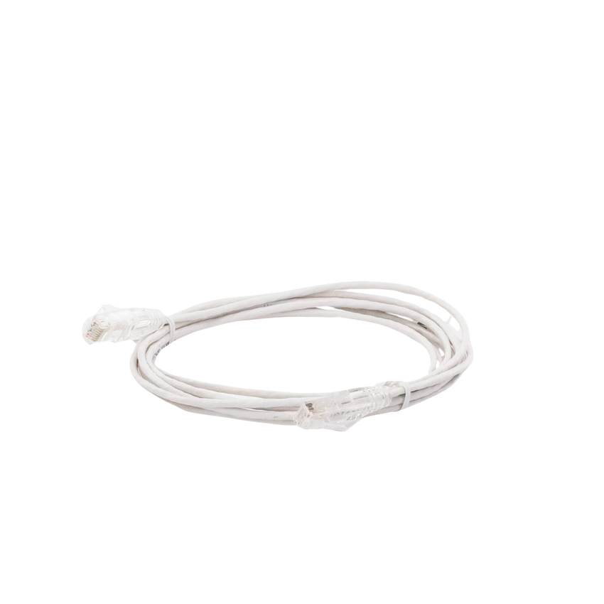 Cable de Parcheo Slim UTP Cat6 - 3 Metros (9.84 Pies) Blanco Diámetro Reducido (28 AWG)