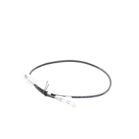 Cable de Parcheo Slim UTP Cat6A - 0.5 Metros (1.64 Pies) Negro, Diámetro Reducido (28 AWG)