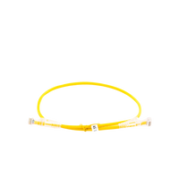 Cable de Parcheo Slim UTP Cat6A - 0.5 Metros (1.64 Pies) Amarillo, Diámetro Reducido (28 AWG)