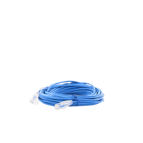 Cable de Parcheo Slim UTP Cat6A - 10 Metros (32.81 Pies) Azul, Diámetro Reducido (28 AWG)