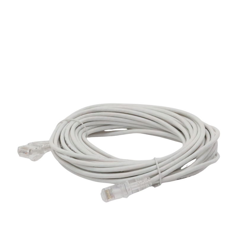 Cable de Parcheo Slim UTP Cat6A - 10 Metros (32.81 Pies) Blanco, Diámetro Reducido (28 AWG)