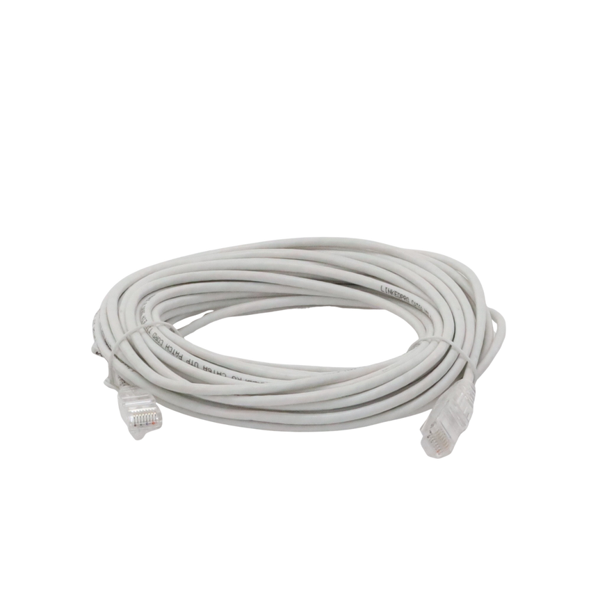 Cable de Parcheo Slim UTP Cat6A - 10 Metros (32.81 Pies) Blanco, Diámetro Reducido (28 AWG)