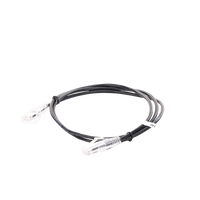 Cable de Parcheo Slim UTP Cat6A - 1 Metro (3.28 Pies) Negro, Diámetro Reducido (28 AWG)