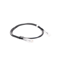 Cable de Parcheo Slim UTP Cat6A - 1 Metro (3.28 Pies) Negro, Diámetro Reducido (28 AWG)