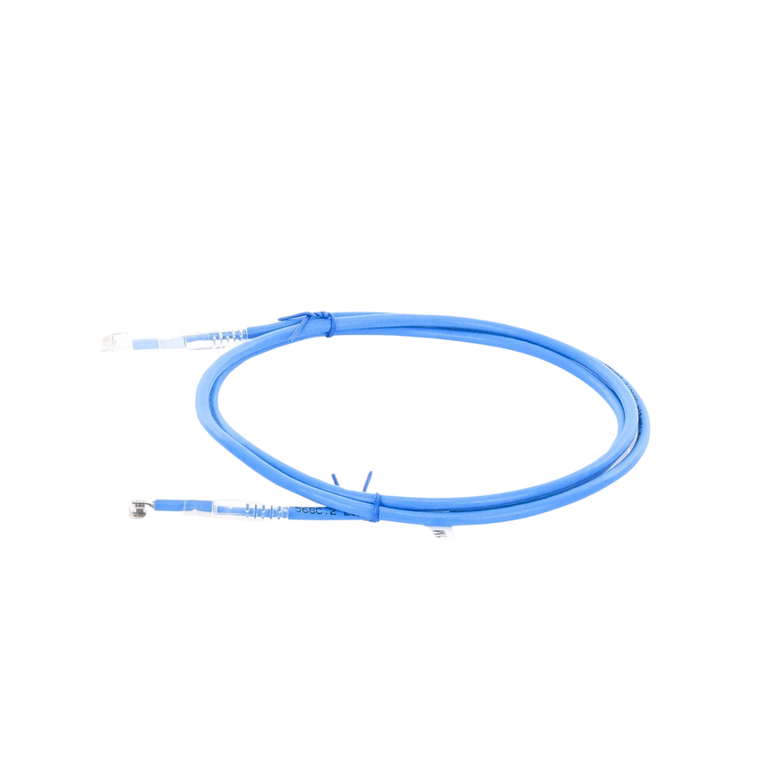 Cable de Parcheo Slim UTP Cat6A - 1 Metro (3.28 Pies) Azul, Diámetro Reducido (28 AWG)