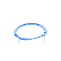 Cable de Parcheo Slim UTP Cat6A - 1 Metro (3.28 Pies) Azul, Diámetro Reducido (28 AWG)