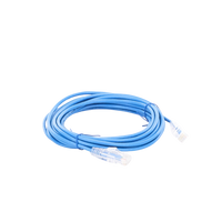 Cable de Parcheo Slim UTP Cat6A - 3 Metros (9.84 Pies) Azul, Diámetro Reducido (28 AWG)