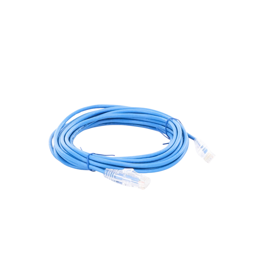 Cable de Parcheo Slim UTP Cat6A - 3 Metros (9.84 Pies) Azul, Diámetro Reducido (28 AWG)